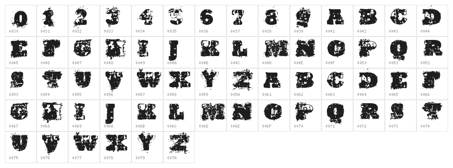 Hardwell Character Map
