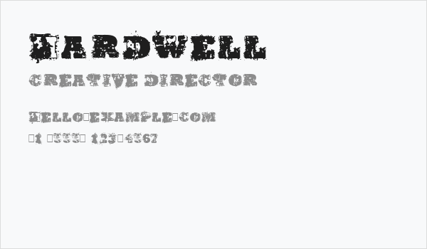 Hardwell Business Card