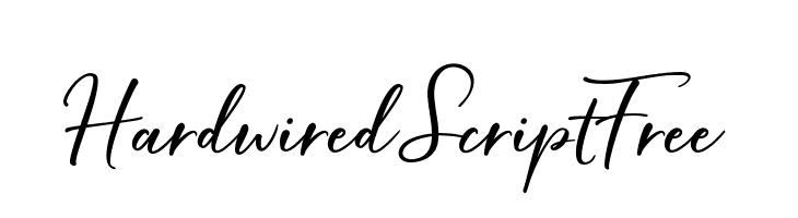 HardwiredScriptFree Font