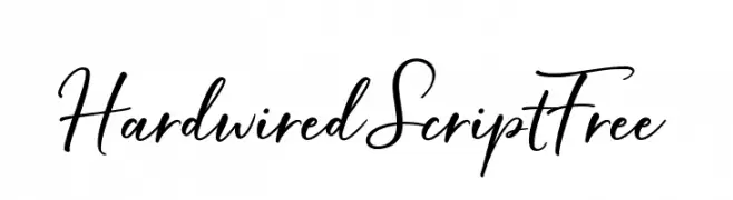HardwiredScriptFree  Frei Schriftart Herunterladen