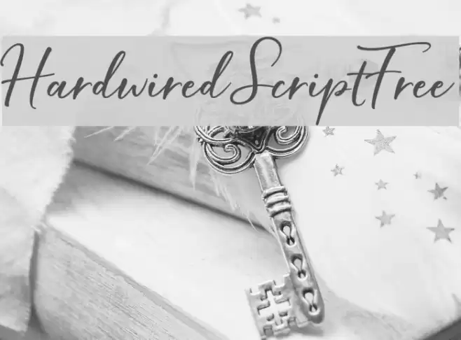 HardwiredScriptFree Font examples