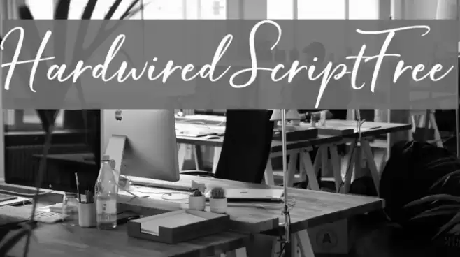 HardwiredScriptFree Font examples