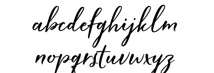 HardwiredScriptFree Font LOWERCASE