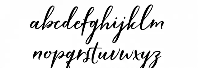 HardwiredScriptFree फ़ॉन्ट लोअरकेस