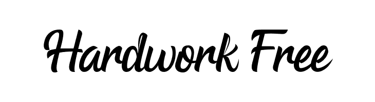 Hardwork Free  नि: शुल्क फ़ॉन्ट्स डाउनलोड