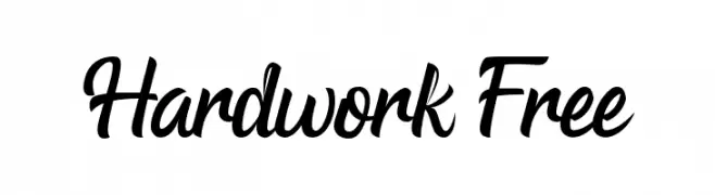Hardwork Free  フリーフォントのダウンロード