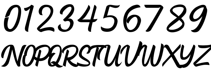 Hardwork Free Font OTHER CHARS
