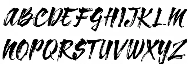 Hardy Blow Font OTHER CHARS