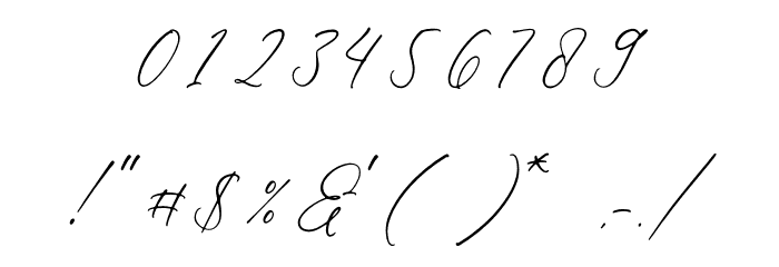 Hardyela Sandert Font OTHER CHARS