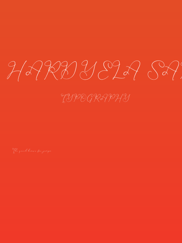 Hardyela Sandert Poster