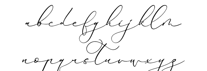 Hardyela Sandert Font LOWERCASE