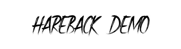 Hareback Demo  baixar fontes gratis