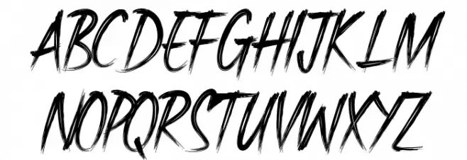 Hareback Demo Schriftart Groß