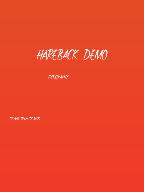Hareback Demo Poster