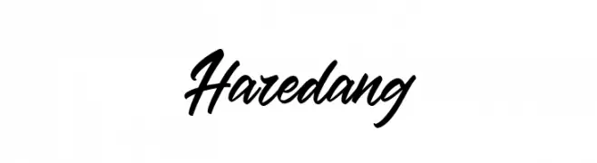 Haredang  Frei Schriftart Herunterladen