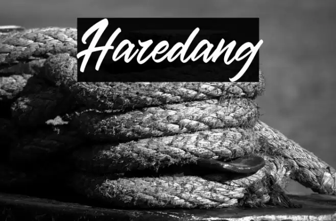 Haredang Font examples