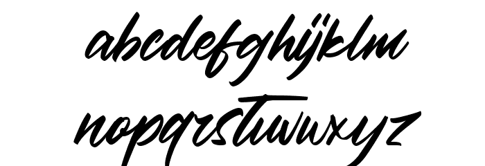 Haredang Font LOWERCASE