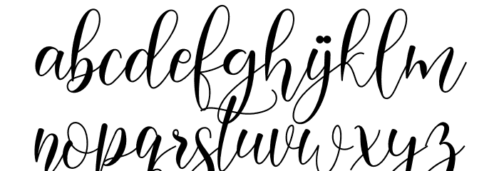 Harelia Font LOWERCASE