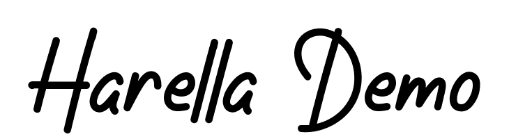 Harella Demo  les polices de caractères gratuit tlcharger