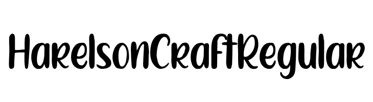 HarelsonCraftRegular  les polices de caractères gratuit tlcharger
