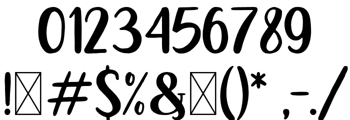 HarelsonCraftRegular Font OTHER CHARS