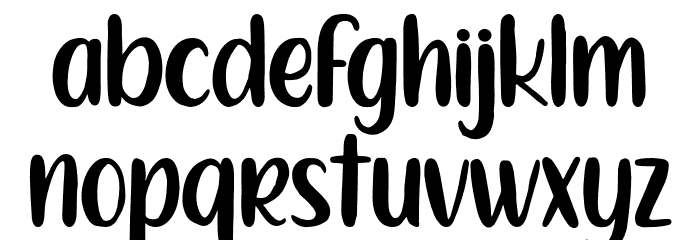 HarelsonCraftRegular Font LOWERCASE
