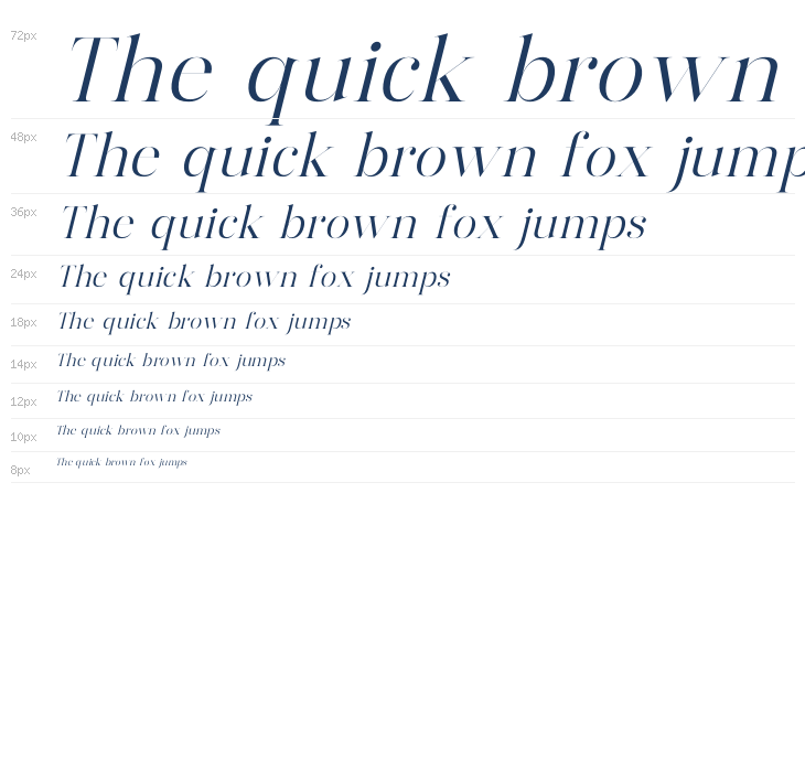 Harfine DEMO VERSION Italic Waterfall