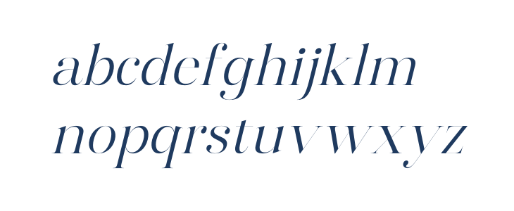 Harfine DEMO VERSION Italic Lowercase