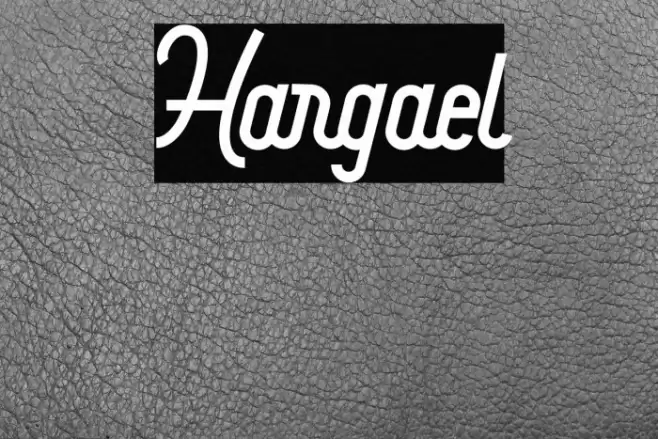 Hargael Font examples