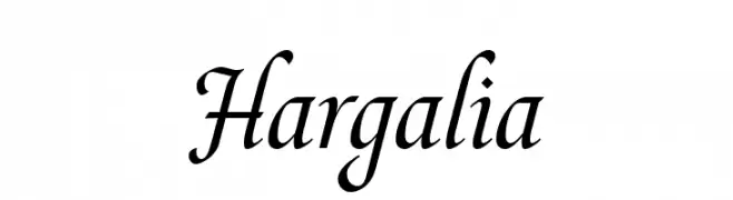 Hargalia  フリーフォントのダウンロード