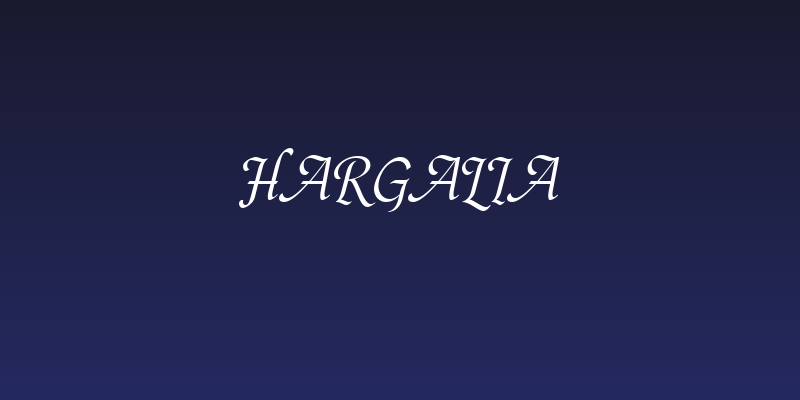 Hargalia Social Header