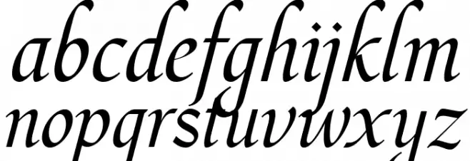 Hargalia फ़ॉन्ट लोअरकेस