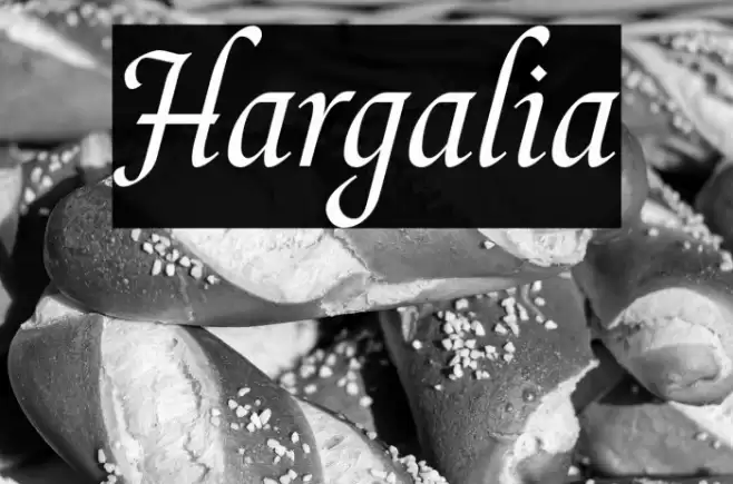 Hargalia Font examples