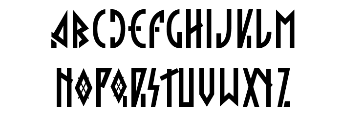 Hargita Font LOWERCASE