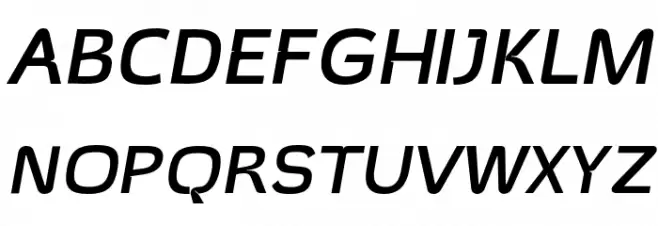Hargloves-MediumItalic Font UPPERCASE