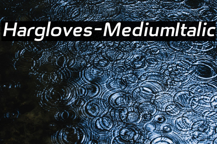 Hargloves-MediumItalic Example 2