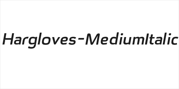 Hargloves-MediumItalic Logo