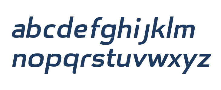 Hargloves-MediumItalic Lowercase