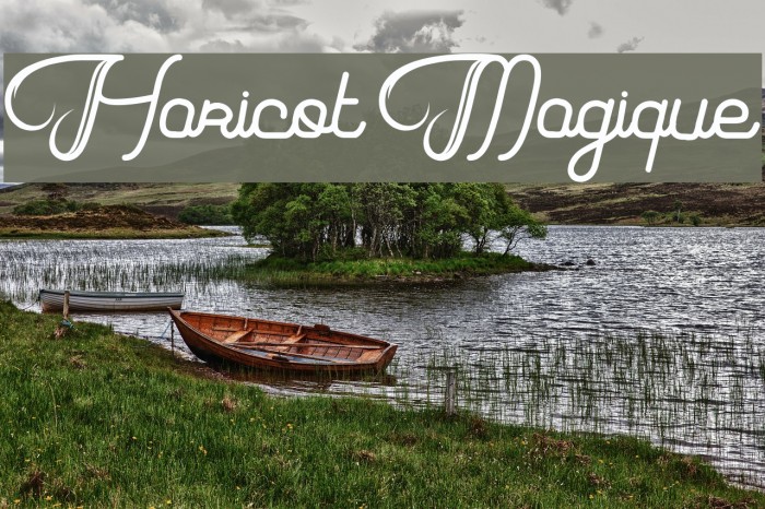 Haricot Magique Font examples
