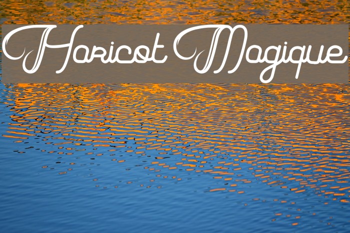 Haricot Magique Font examples