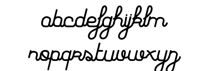 Haricot Magique Font LOWERCASE