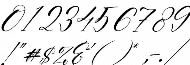 Harietta Bulmer Italic Font OTHER CHARS