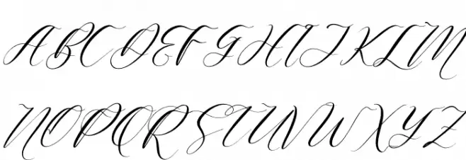 Harietta Bulmer Italic Fuentes MAYÚSCULAS