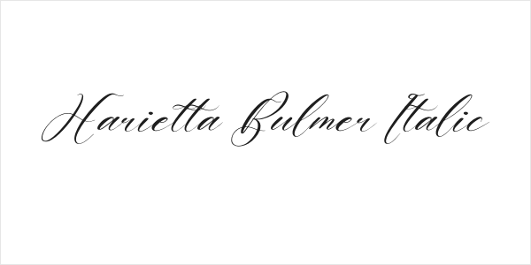 Harietta Bulmer Italic Logo