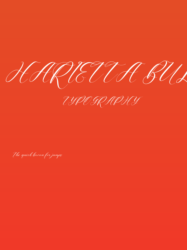 Harietta Bulmer Italic Poster