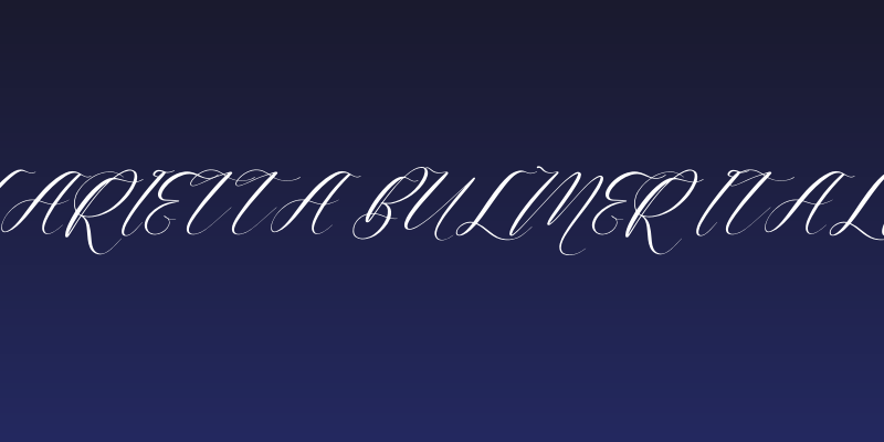 Harietta Bulmer Italic Social Header