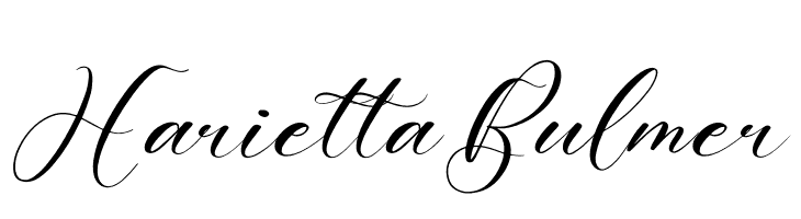 Harietta Bulmer  Frei Schriftart Herunterladen