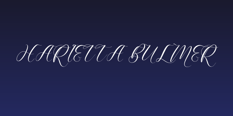 Harietta Bulmer Social Header