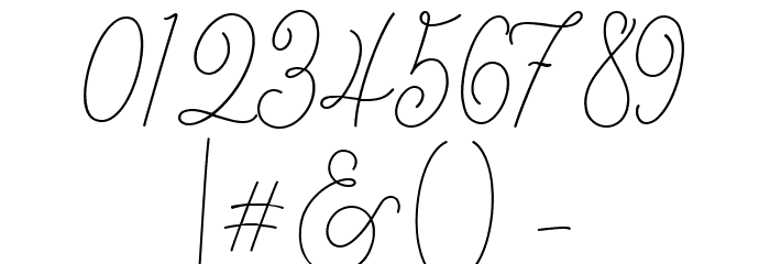 Hariette Sofirya Regular Font OTHER CHARS