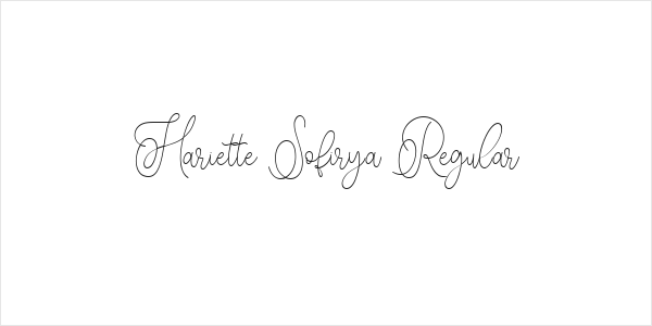 Hariette Sofirya Regular Logo